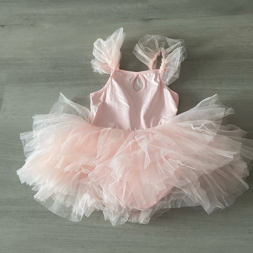 Girls Pink Tulle Ballet Tutu Dress